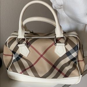 Burberry Nova Check Doctor Bowling Bag